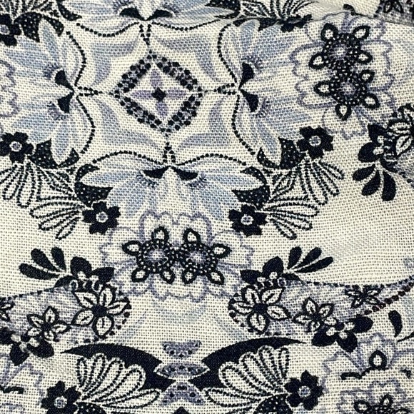 Intermix Janella Two Tie Crop Top Floral Paisley Knot Cut Out Linen Sz 00 - Picture 13 of 13